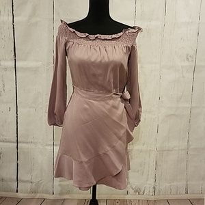 Express  off the shoulder Wrap dress Medium